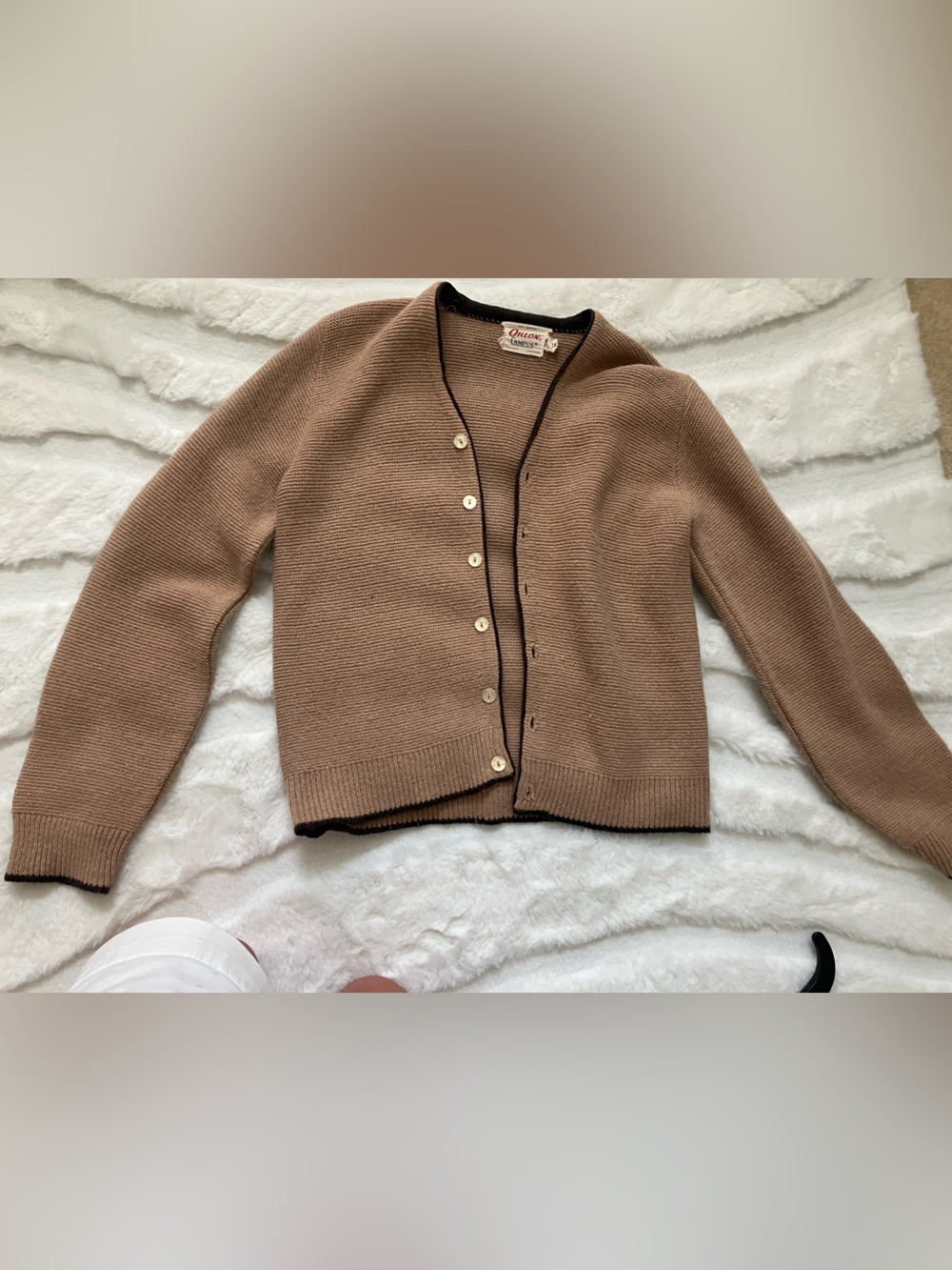Vintage (1960’s) Orion Brown Button-Front Women's Sweater